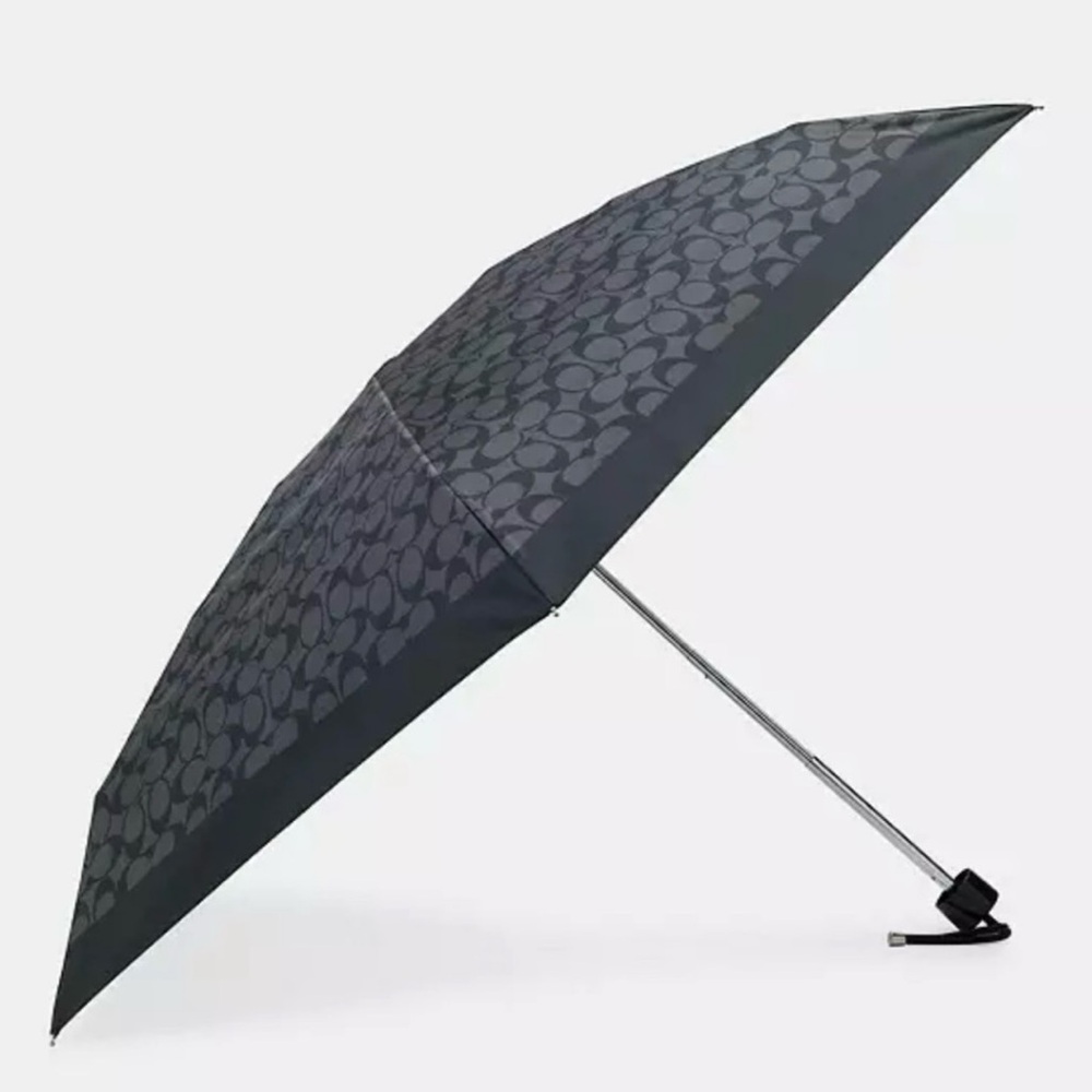 NWT black coach umbrella